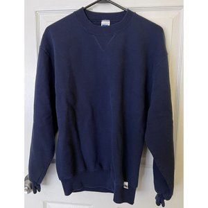 Vintage Russell Athletic Dark Blue Sweatshirt Size Medium Made in USA